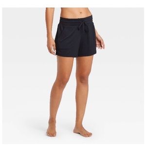 Women’s Black Mid-Rise Shorts